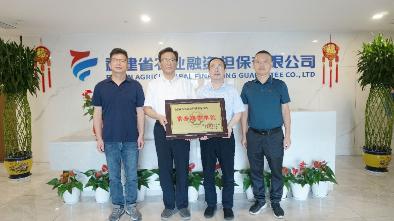 省誠信促進會黨委書記、副會長謝隆進一行到福建農(nóng)擔(dān)公司調(diào)研指導(dǎo)